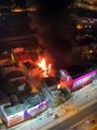 حريق هائل اندلع في بناية سكنية بمدينة إسطنبول