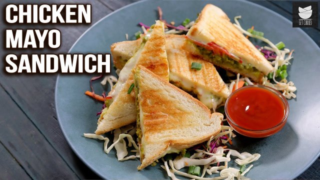 Toasted Chicken Mayo Sandwich | Quick & Healthy Party Snack | Plant Based Chicken Keema |Get Curried