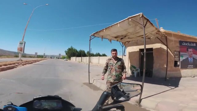 Border Crossing from Lebanon to SYRIA - MIDDLE EAST MOTORCYCLE TOUR