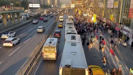 İstanbul'da trafik yoğunluğu