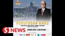 PM to deliver special message at 3pm, expected to be about Parliament dissolution