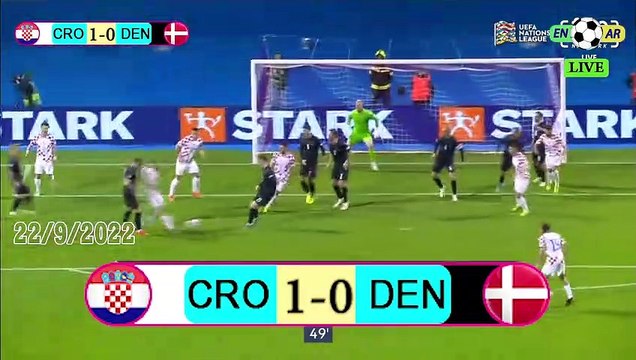 Croatia 2-1 Denmark / الدانمارك1-2كرواتيا - UEFA Nations League2022 دوري الأمم الأوروبية 22/9/2022