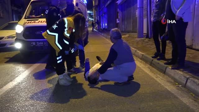 Babasını yolun ortasında darp edip arkasına bile bakmadan gitti