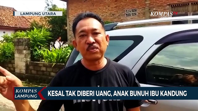 Kesal Tak Diberi Uang, Anak Bunuh Ibu Kandung