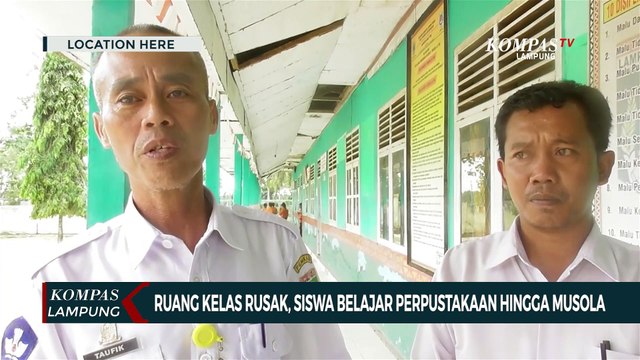 Ruang Kelas Rusak, Siswa Belajar di Perpustakaan Hingga Musola