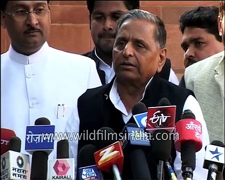 Head of Samajwadi Party, Mulayam Singh Yadav criticises BJP government