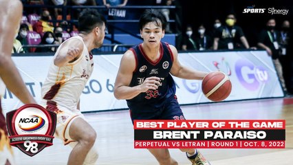 NCAA Season 98 | Best Player: Brent Paraiso (Letran vs Perpetual)