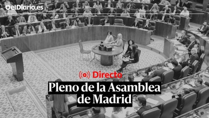 Sigue el Pleno de la Asamblea de Madrid