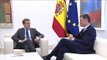 Reunión entre Pedro Sánchez y Alberto Núñez Feijóo en Moncloa para negociar la renovación del CGPJ.
