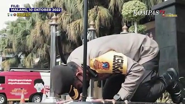 Jajaran Polresta Malang Kota BerSujud Mohon Maaf atas Tragedi Kanjuruhan