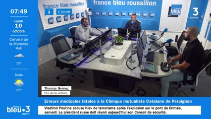 Thomas Gomez, l'invité du 6/9 sur France Bleu Roussillon