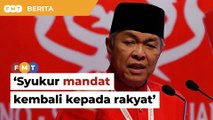 Syukur mandat kembali kepada rakyat, kata Zahid