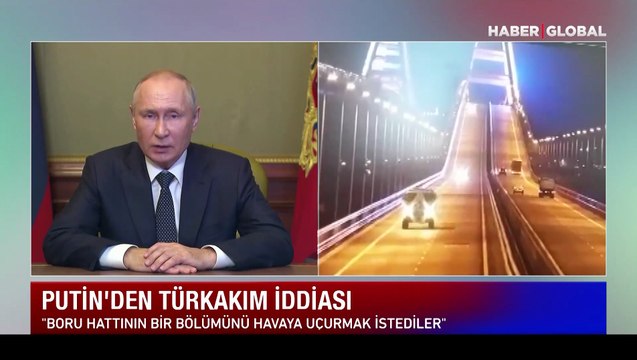Son Dakika! Rusya Devlet Başkanı Putin'den flaş açıklama: Kırım'daki Kerç Köprüsüne yapılan saldırı terör eylemidir