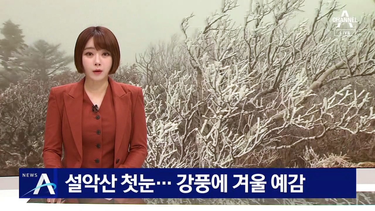 설악산 첫눈…전국 곳곳 강풍에 겨울 예감