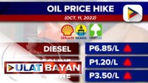 Presyo ng diesel, papalo na sa higit P70/L, simula Martes; higit P60/L ang gasolina