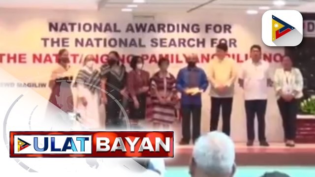 Tatlong pamilya mula sa iba't ibang lugar sa bansa, tumanggap ng parangal sa Nat'l Search for the Natatanging Pamilyang Pilipino ng DSWD