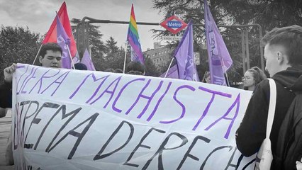 Concentración contra el machismo en la Complutense: “Colegios de fachas crían cucarachas”