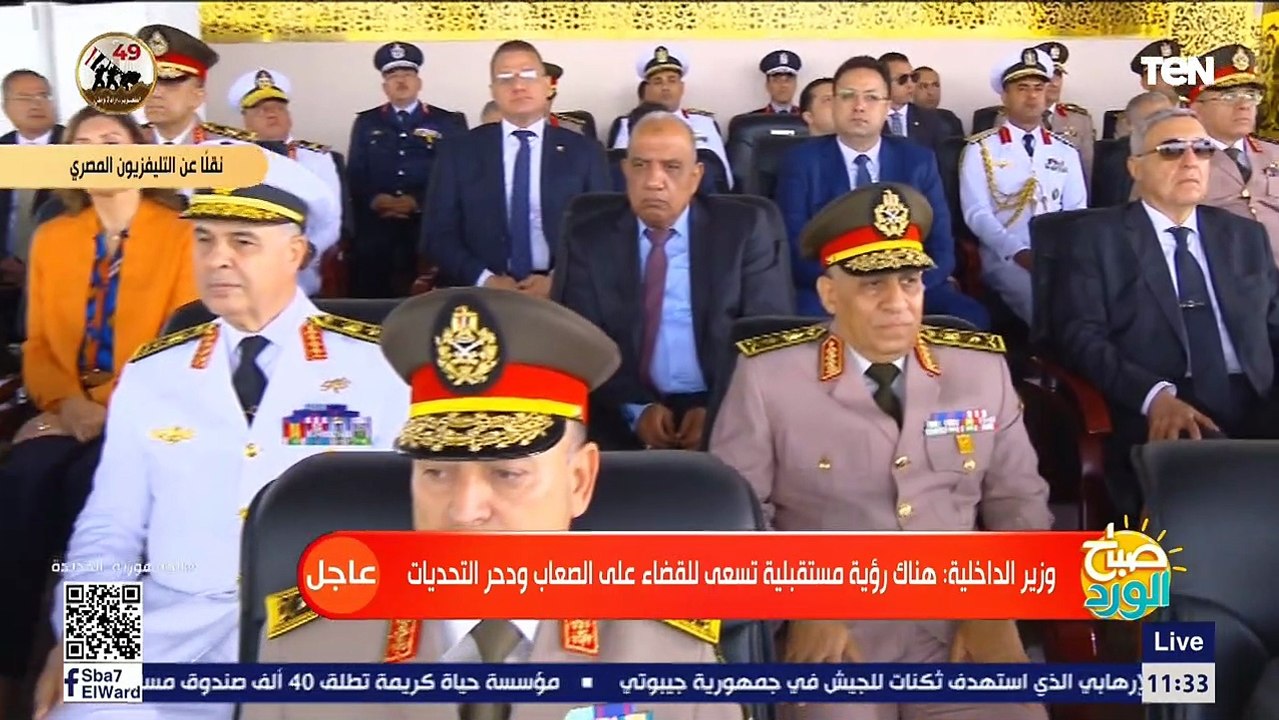 كلمة وزير الداخلية خلال حفل تخريج دفعة من طلاب كلية الشرطة