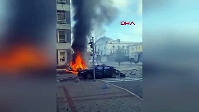 Ukrayna'nın başkenti Kiev'de büyük patlama