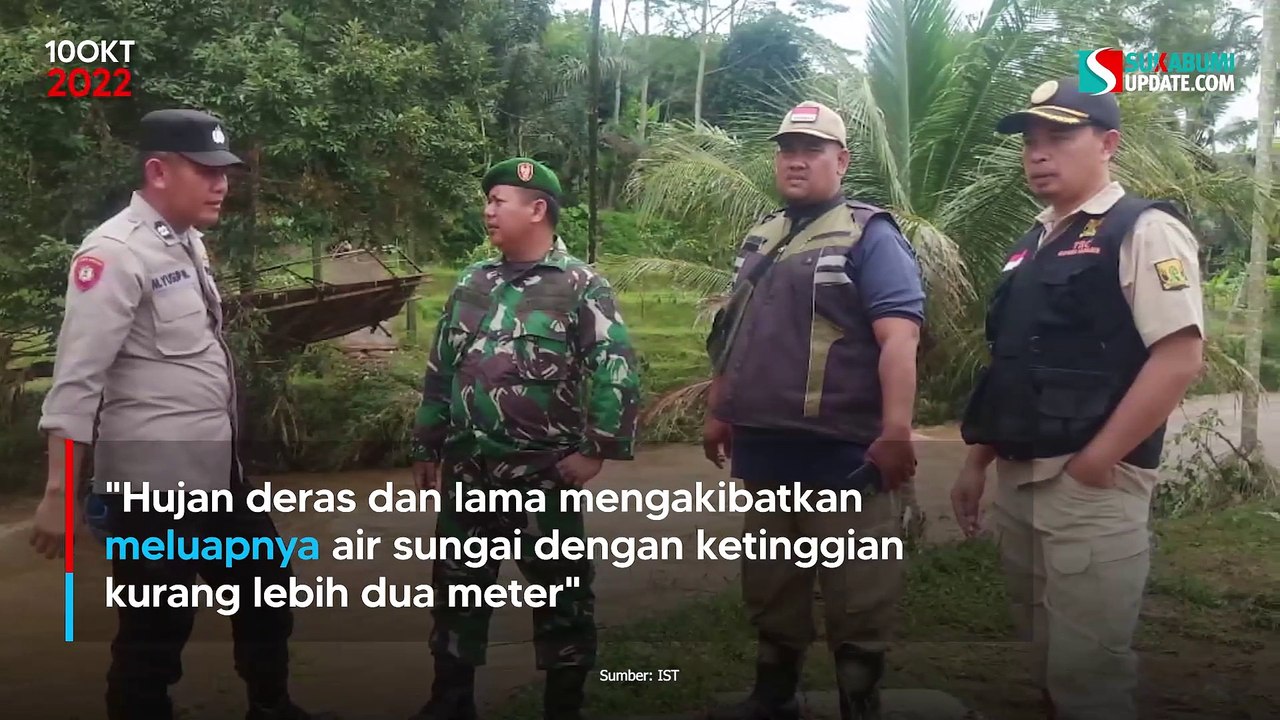 957 Jiwa Terisolasi, Jembatan Putus Lumpuhkan Akses Dua Dusun di Purabaya Sukabumi