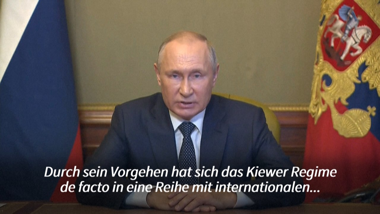 Putin droht mit harten Reaktionen für den Fall 'weiterer ukrainischer Angriffe'