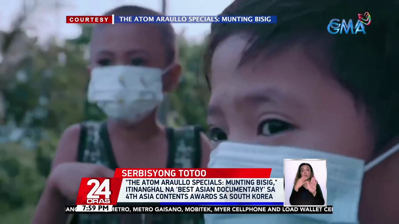 "The Atom Araullo Specials: Munting Bisig," itinanghal na 'Best Asian Documentary' sa 4th Asia Contents Awards sa South Korea | 24 Oras