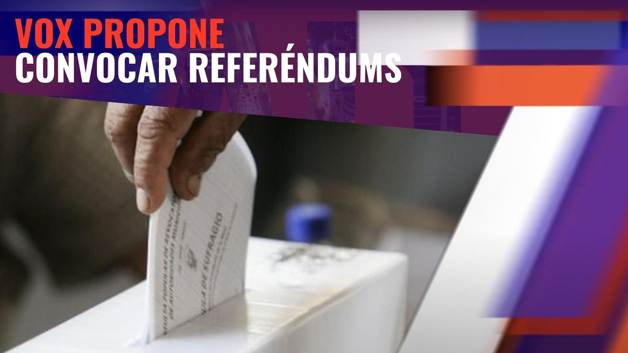 Vox propone dar la voz a los españoles, convocar referéndums sobre temas claves como educación o inmigración