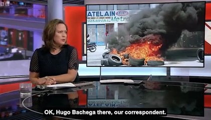 Moment BBC journalist ducks for cover as Russian missiles hit Kyiv behind him during live broadcast