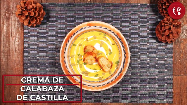 Crema de calabaza de Castilla | Receta fácil para el Otoño | Directo al Paladar México