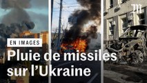 Quatre ville ukrainiennes, dont Kiev et Lviv, assaillies par les missiles russes