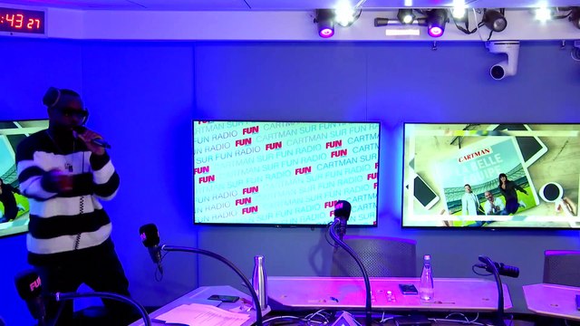 Gims interprète Maintenant en live sur Fun Radio