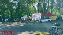 Avrupa'nın göbeğinde skandal! Öcalan pankartı açıp gösteri yaptılar