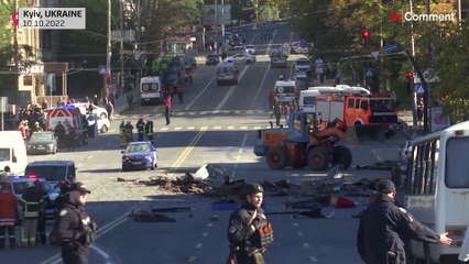 Injured treated in Kyiv after explosions