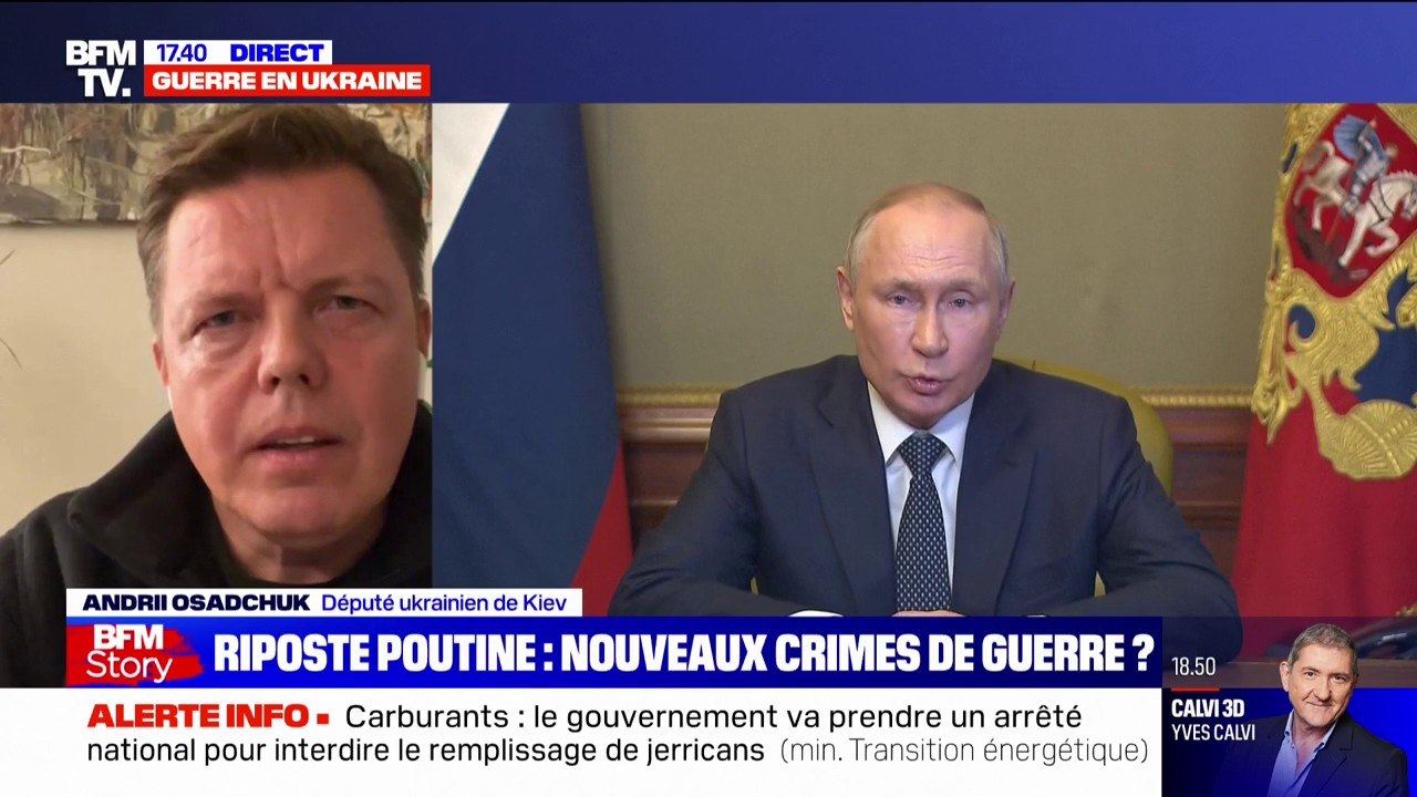 Andrii Osadchuck, député de Kiev, appelle à mettre "fin aux conversations téléphoniques" avec Vladimir Poutine