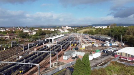 Download Video: ScotRail trains parked at Eastfield Depot due to RMT strike