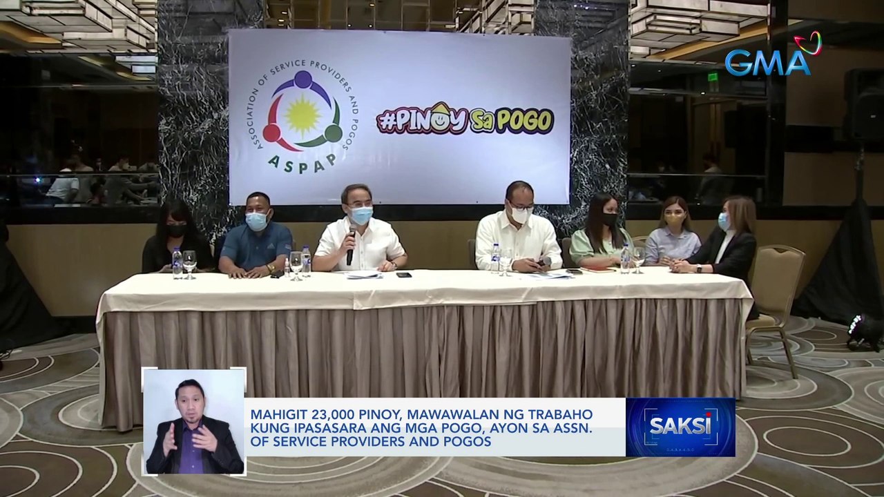 Mahigit 23,000 Pinoy, mawawalan ng trabaho kung ipasasara ang mga POGO, ayon sa Assn. of Service Providers and POGOs | Saksi