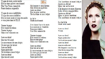 LORIE — DITA | (LORIE : “REGARDE-MOI” – L'HISTOIRE D'UN NOUVEL ALBUM) – (2011) | LYRICS | CD ALBUM DE LORIE | Media, Special Edition, Collector's Edition