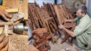 How Beautifully To Make A Wooden Handcraft Folding Chair - Woodworking Project