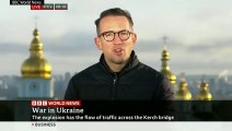 BBC correspondent in Kyiv interrupted as rockets strike city