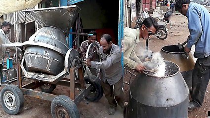 Full process Of Making A Concrete Mixer Machine - Pakistani Jugad
