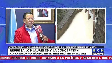 ¡Precaución! Rebalsa cortina inflable de la capitalina represa Los Laureles