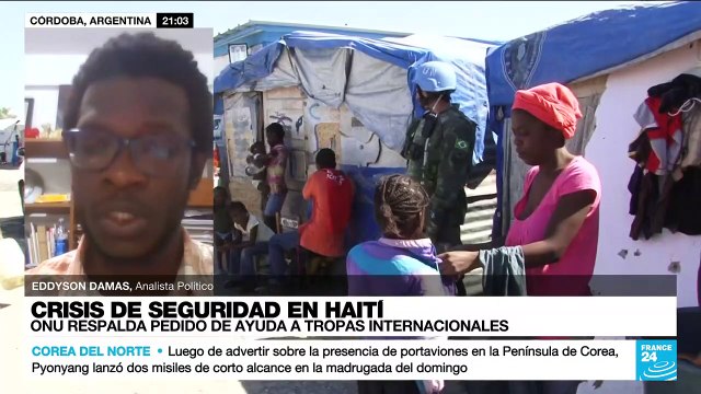 Eddyson Damas: Es posible que la ONU mande tropas oficiales a Haití al ser una solicitud oficial