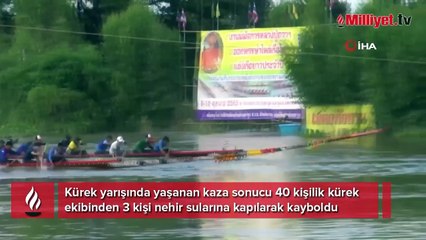 Tayland’da kürek yarışında kaza: 3 kayıp