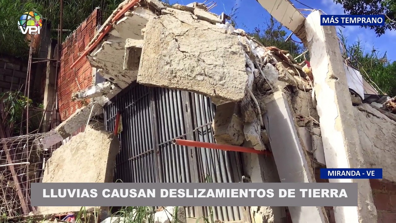 Lluvias causan deslizamientos en sector Las Palmeras - Miranda - 10Oct - VPItv