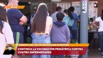 Continúa la vacunación pediátrica contra cuatro enfermedades