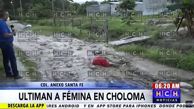 ¡Trágico! En medio de una calle dejan muerta a mujer en #Choloma