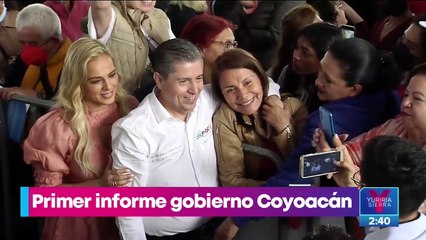 Alcalde de Coyoacán rinde su primer informe de gobierno