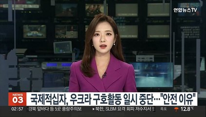 국제적십자, 우크라이나 구호활동 일시 중단…"안전상 이유"