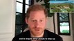 'The UK is going through a lot right now': Prince Harry says struggling Brits 'want to muck in and help each other' in WellChild video call... from his $14m Montecito mansion