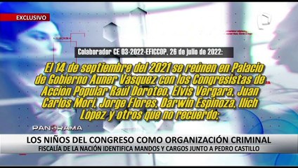 ¡Exclusivo! "Los Niños" del Congreso como organización criminal